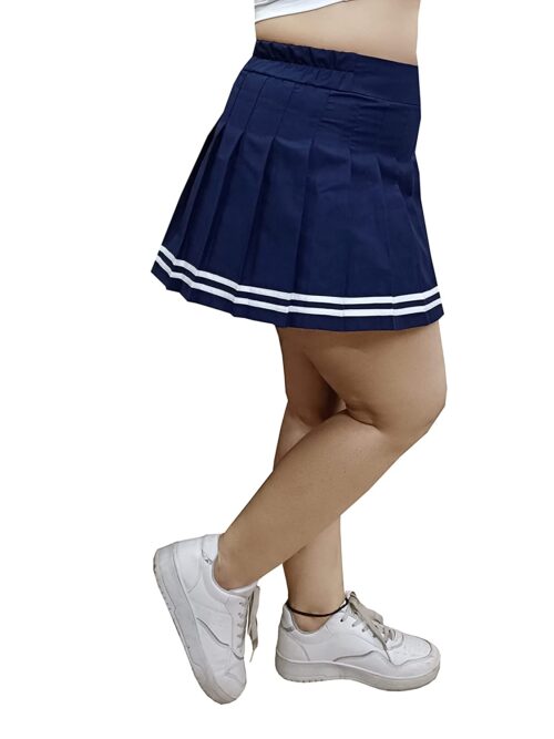 Navy Blue Skater Skirt Mini Skirt for Girls