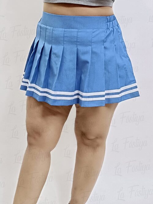 Sky Blue Skater Skirt Mini Skirt for Girls