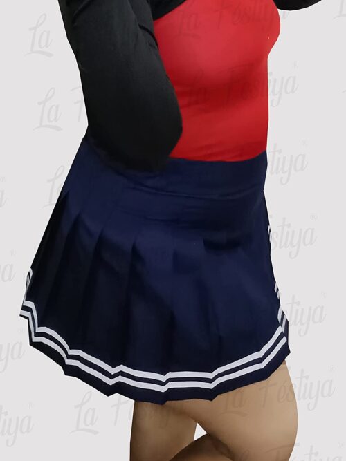 Navy Blue Skater Skirt Mini Skirt for Girls