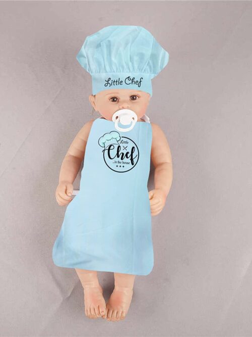 Little Chef Light Blue Apron Costume for Babies and Kids