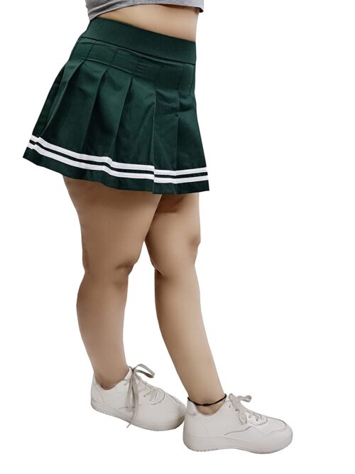 Dark Green Skater Skirt Mini Skirt for Girls