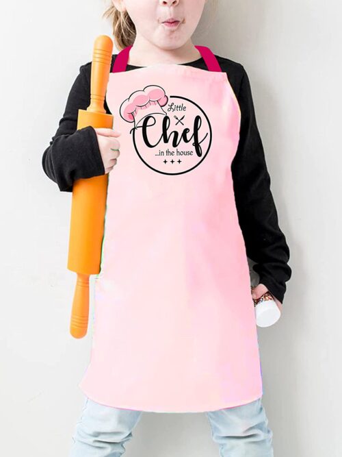 Little Chef Baby Pink Apron Costume for Babies and Kids