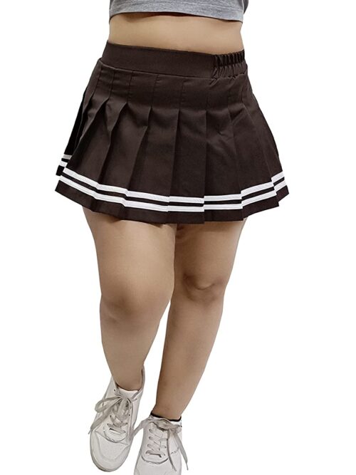 Brown Skater Skirt Mini Skirt for Girls