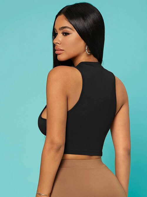 Front Cut Out Crop Top