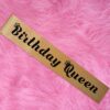 Shimmering Satin Birthday Queen Sash for Girls, Ladies - Image 4