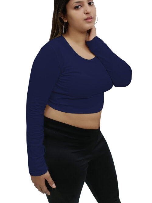 Round Neck Cropped Top