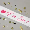 Kids Satin Birthday Sash ( Pink Writing ) - Image 5