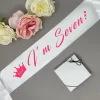 Kids Satin Birthday Sash ( Pink Writing ) - Image 4
