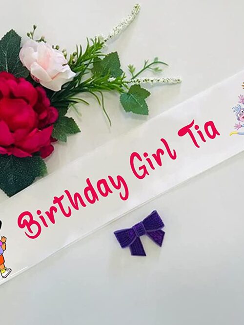 Customize Dora Birthday Sash for Girls