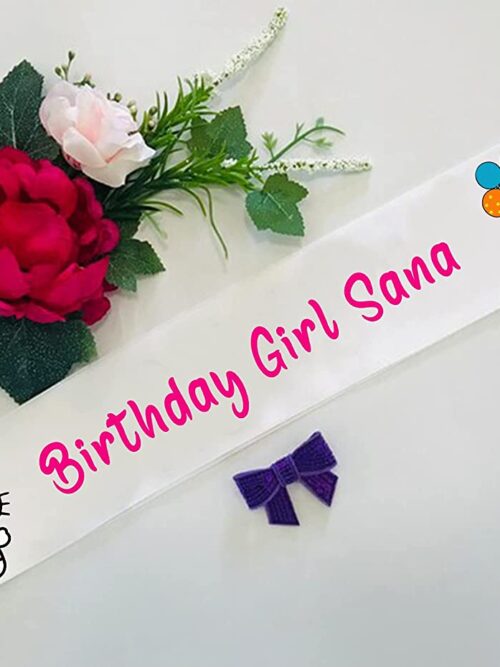 Customize Kitty Birthday Sash for Girls