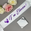 Kids Satin B'day Sash ( Purple Writing ) - Image 5