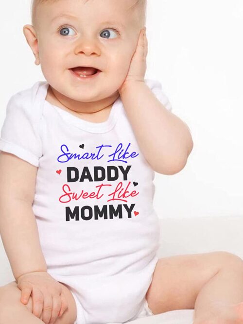 Smart Like Daddy Romper for Babies