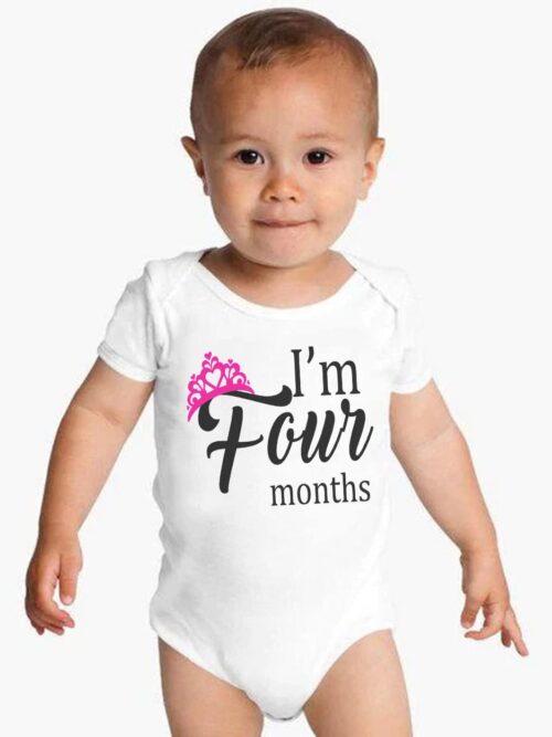 I’m Four Months Romper for Babies