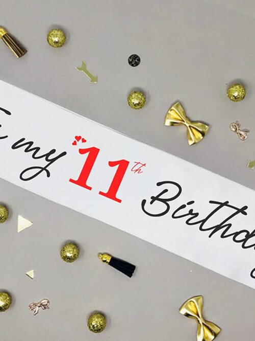 Cute and Beautiful 11th Birthday Sash