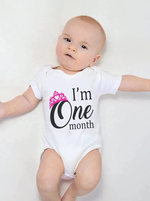 I’m One Month Romper for Babies