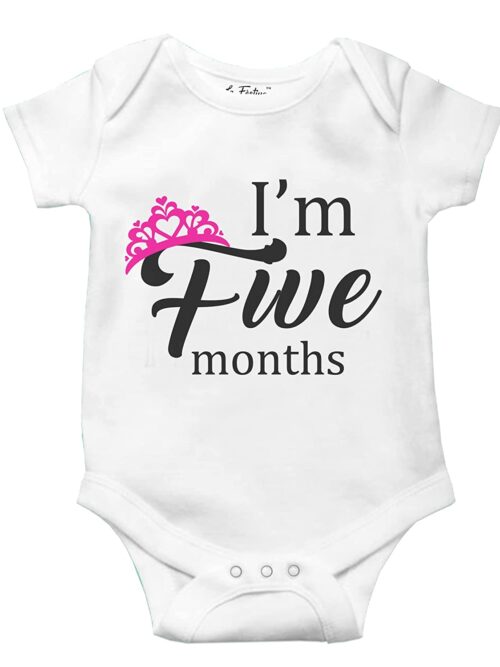 I’m Five Months Romper for Babies