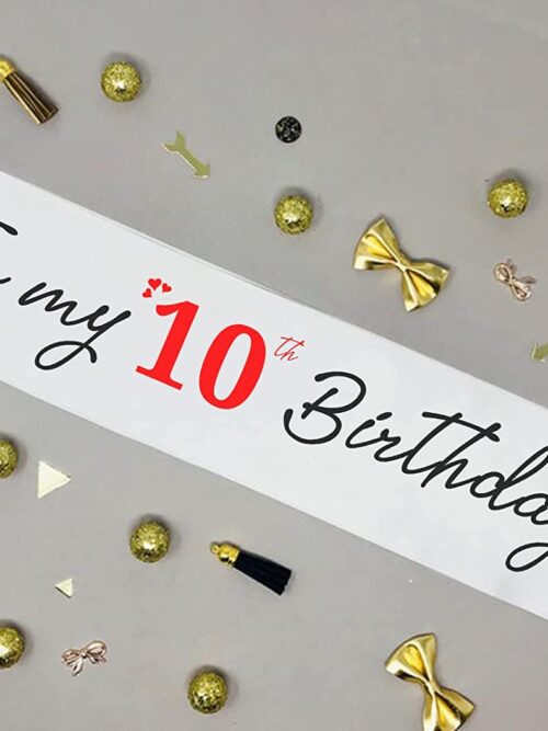 Cute and Beautiful 10th Birthday Sash