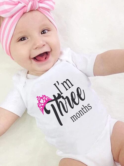 I’m Three Months Romper for Babies