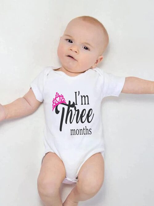 I’m Three Months Romper for Babies