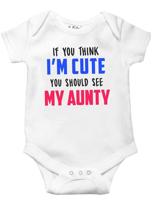 You Should See My Aunty Romper for Babies