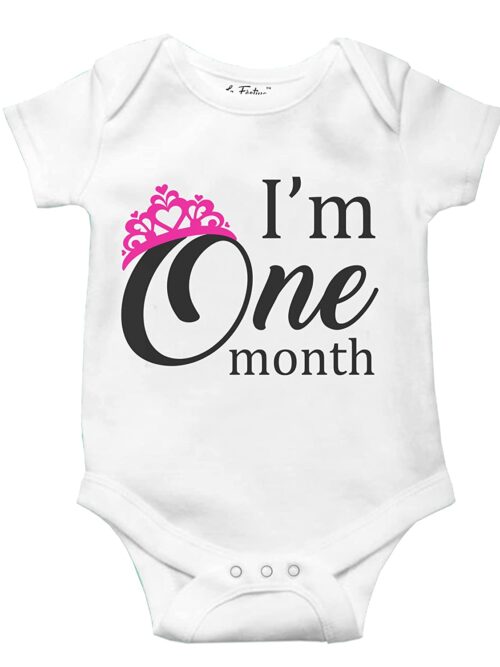 I’m One Month Romper for Babies