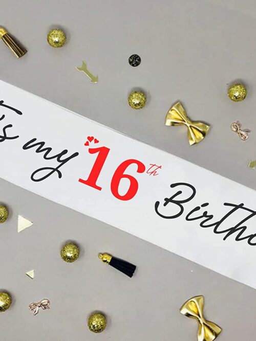 Cute and Beautiful 16th Birthday Sash