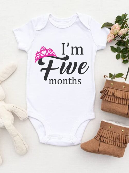 I’m Five Months Romper for Babies