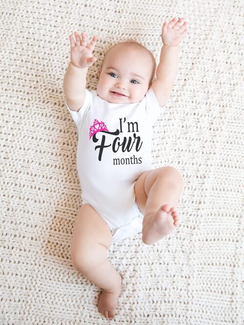 I’m Four Months Romper for Babies