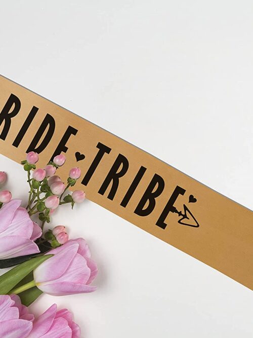 Team Bride and Bride to be Party Sashes ( Golden & Pink )