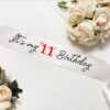 Cute and Beautiful 11th Birthday Sash - Image 2