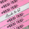 Team Bride and Bride to be Party Sashes ( White & Pink )