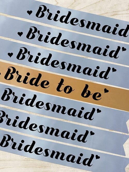 Team Bride and Bride to be Party Sashes ( Golden & Silver )