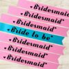 Team Bride and Bride to be Party Sashes ( Golden & Silver )