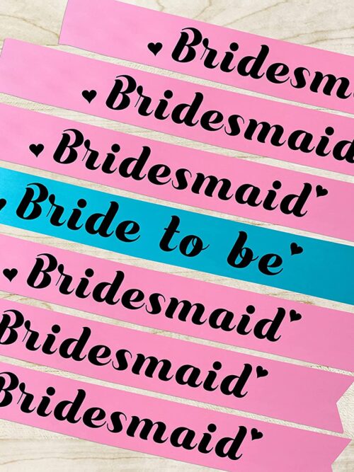 Team Bride and Bride to be Party Sashes ( Golden & Silver )