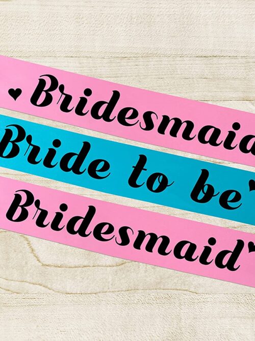 Team Bride and Bride to be Party Sashes ( Golden & Silver )