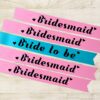 Team Bride and Bride to be Party Sashes ( Golden & Silver ) - Image 3