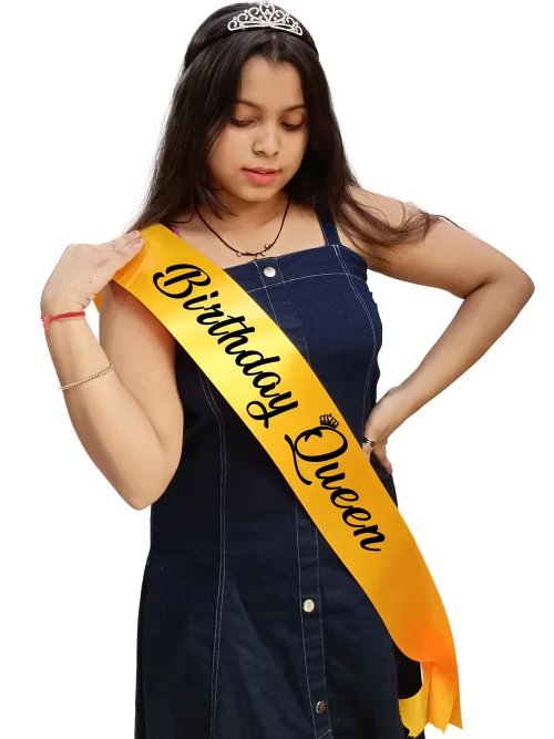 Cute Birthday Queen Sash with Crown