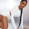 Active Wear Rib Knit Fitted Crop Top and  Shorts - Image 3