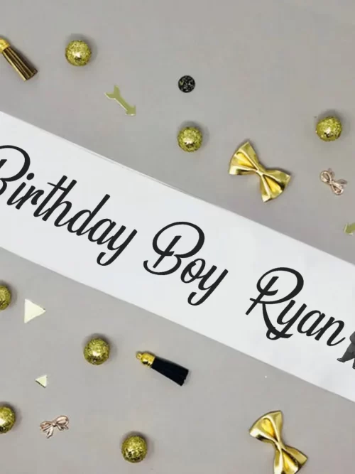 Customize Boss Baby Birthday Sash for Girls and Boys