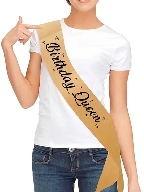 Premium Quality Birthday Queen Party Sash