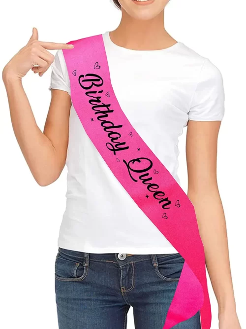 Premium Quality Birthday Queen Party Sash