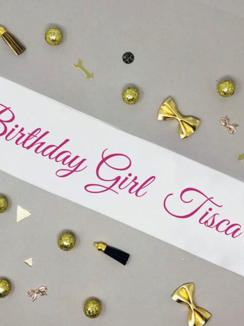 Customize Peppa Pig Birthday Sash for Girls