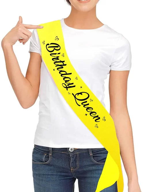 Premium Quality Birthday Queen Sash