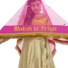 Beautiful Stone Work Bridal Entry Customize Dupatta - Image 2