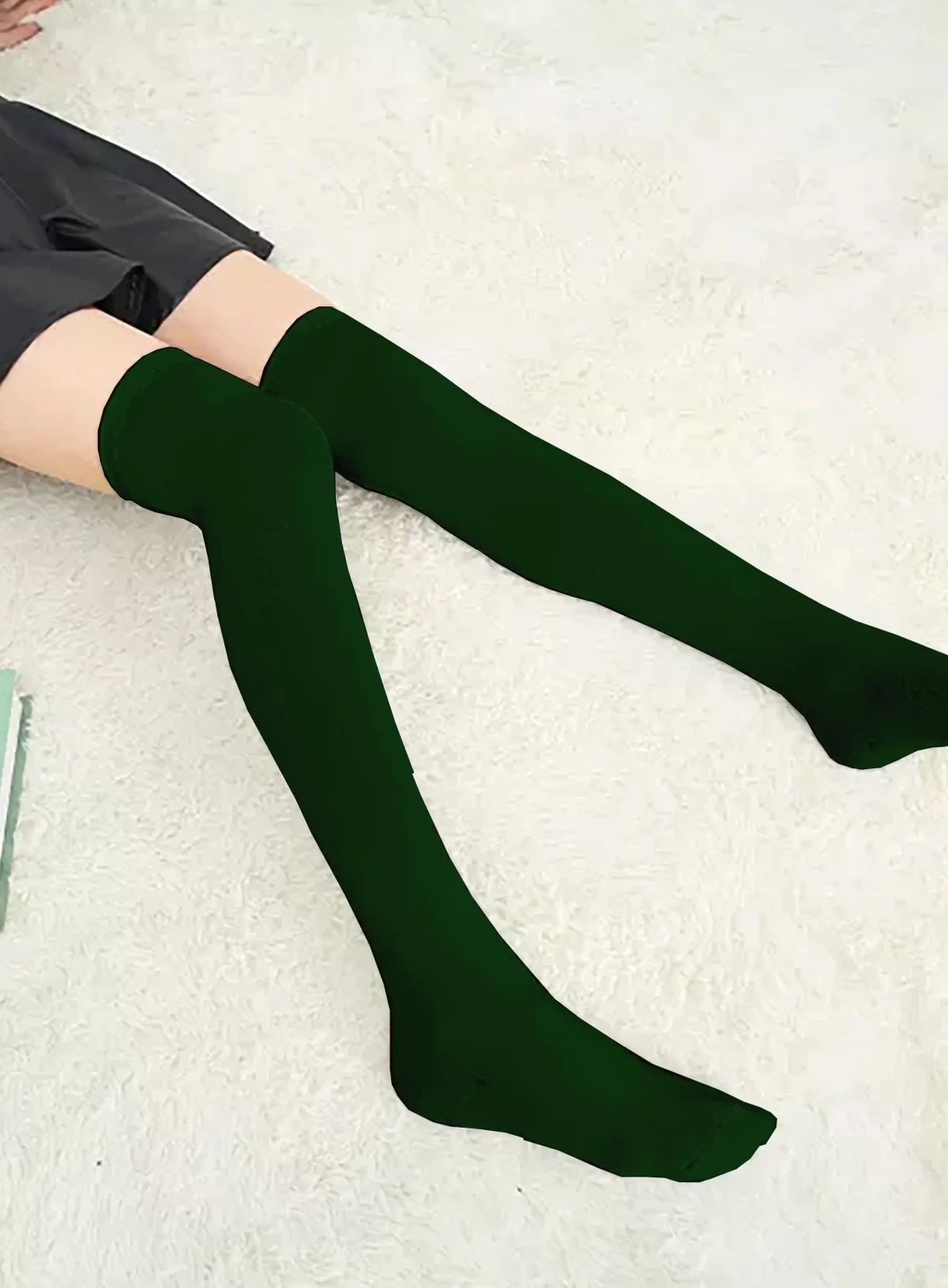 Green Girls and Women's Thigh High Socks ( Free Size )1