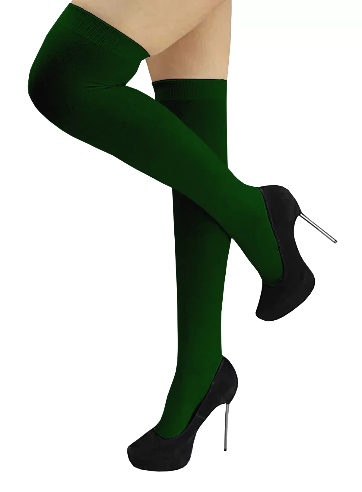 Green Girls and Women's Thigh High Socks ( Free Size )2