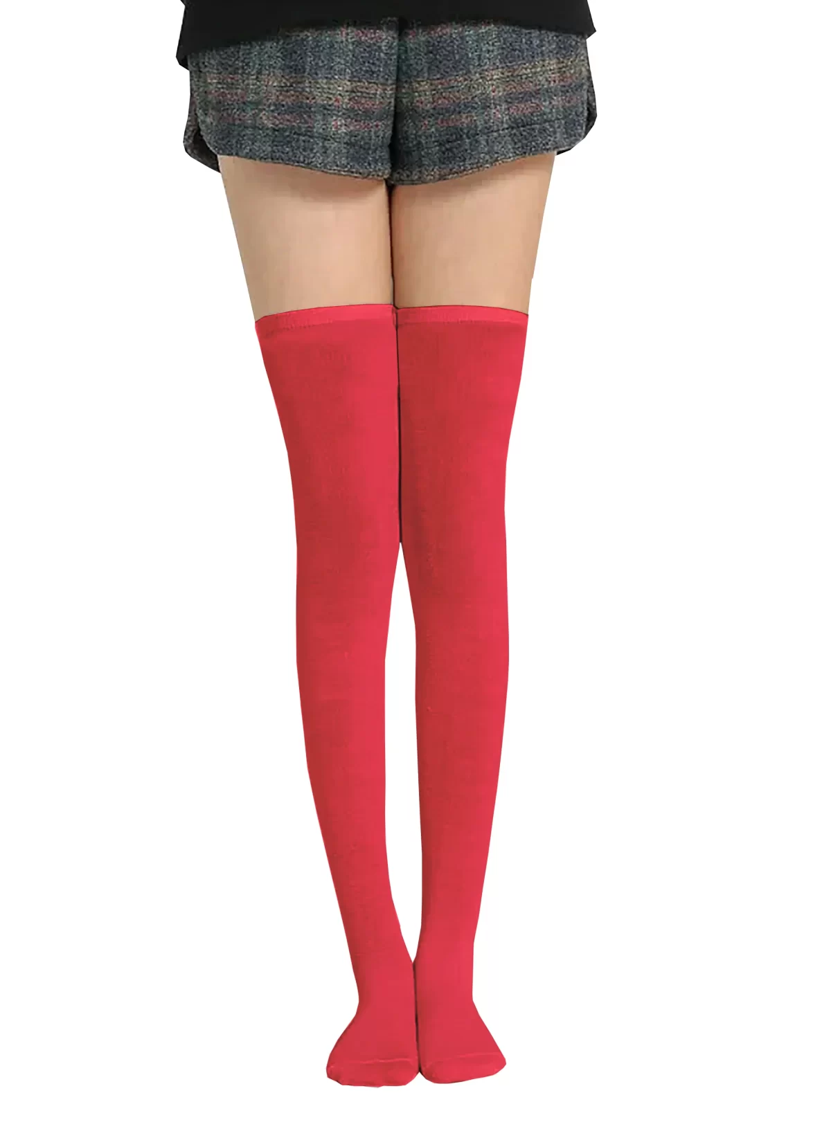 Red Girls and Women's Thigh High Stocking/Socks ( Free Size )1