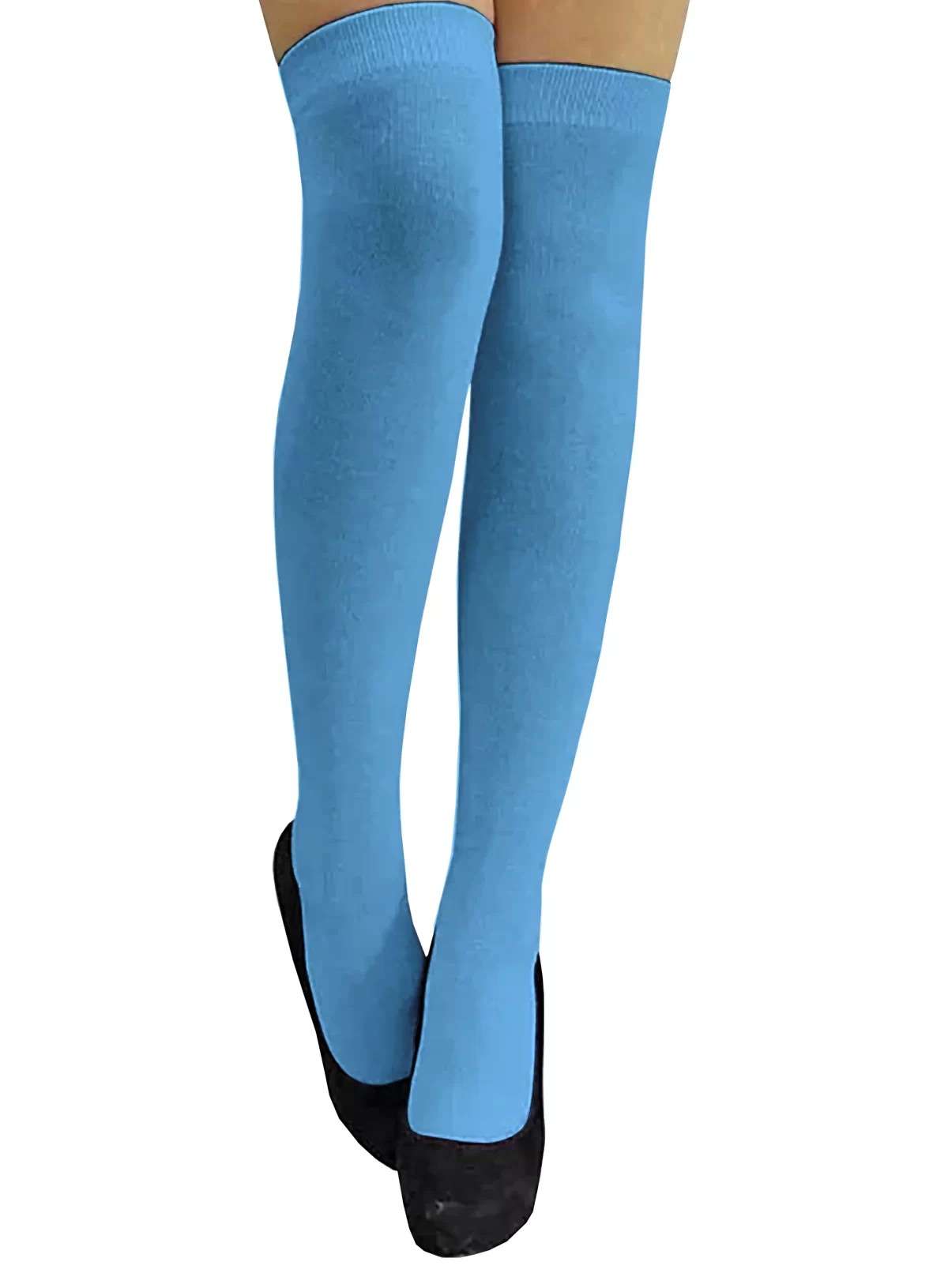 Sky Blue Girls and Women's Thigh High Stocking/Socks ( Free Size )1