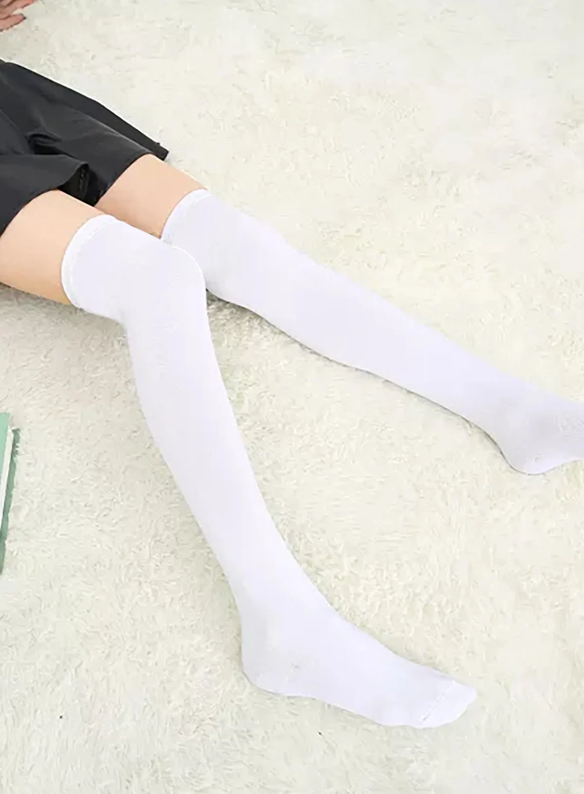 White Girls and Women's Thigh High Stocking/Socks ( Free Size )1
