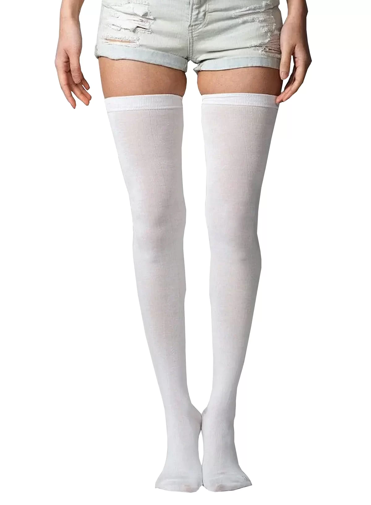 White Girls and Women's Thigh High Stocking/Socks ( Free Size )3
